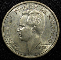 MONACO Rainier III 1956 100 Francs Paris Mint  UNC  Toned KM# 134 (24 160)