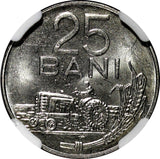 Romania 1966 25 Bani Bucharest Mint NGC MS65 GEM BU KM# 94 (022)