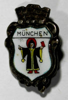 Germany Munich Vintage Pin Enamel Coat of Arms Crest. Emblem Charm of Munchen(8)