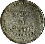Bolivia Silver 1865 1/4 Melgarejo 1 YEAR TYPE XF Condition KM# 144