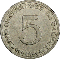 Panama Copper-Nickel 1932 5 Centesimos Philadelphia Mint KM# 9 (21 990)