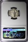 Roman Gordian III 238-244 A.D. Silver Denarius NGC MS /Pietas Nice  (089)