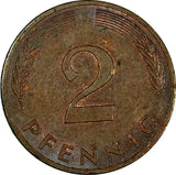 Germany - Federal Republic 1982 J 2 Pfennig Magnetic KM# 106a (19 036)