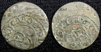 LIVONIA Riga CARL XI of Sweden Silver 1660 Solidus Off Center KM#55 (23 105)