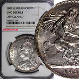 Great Britain Victoria Silver 1889 Crown NGC UNC DETAILS 38.61mm KM# 765 (049)