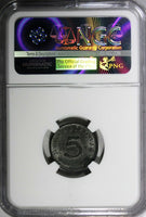Germany, Third Reich Zinc 1947 D 5 Reichspfennig NGC UNC DETAILS KM# A105 (085)