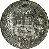 Peru Silver 1934 1 Sol  37mm KM# 218.2 (18 141)