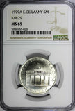 Germany-Democratic Republic 1979 5 Mark Brandenburg Gate NGC MS65 KM# 29 (20)