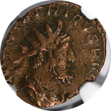 ROMANO-GALLIC EMPIRE Tetricus I 271-274 AD Billon Double Denarius/Rev.Virtus NGC