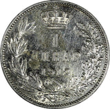 Serbia  Peter I (1903-1918) Silver 1912 1 Dinar Mint Luster KM# 25.1 (19 622)