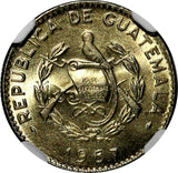 Guatemala 1967 5 Centavos LARGE DATE NGC MS66 TOP GRADED KM# 266.1 (024)