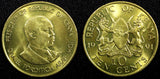 KENYA Daniel Toroitich Arap Moi Nickel-Brass 1991 10 Cents UNC KM# 18  (24 131)