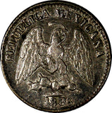 Mexico SECOND REPUBLIC 1886 PI R 5 Centavos Mint-33,000 BETTER DATE RARE KM398.9