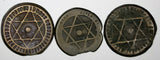 Morocco Sidi Mohammed IV LOT OF 3 COINS AH1288(1871) 4 Fulus Marrakesh C166.2(2)