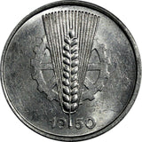Germany - Democratic Republic Aluminum 1950 A 5 Pfennig aUNC KM# 2 (18 715)