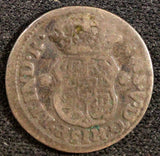 Mexico SPANISH COLONY Philip V Silver 1747 Mo M 1/2 Real KM# 66  (23 294)