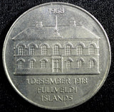 Iceland Nickel 1968 50 Krónur 50th Anniversary - Sovereignty UNC KM# 16 (23 946)