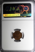 FINLAND Nicholas II Copper 1913 1 Penni NGC MS65 RB  KM# 13 (48)