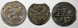 Morocco Sidi Mohammed IV LOT OF 3 COINS AH1288(1871) 4 Fulus Marrakesh C166.2(2)