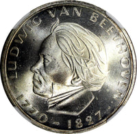 Germany-Federal Republic Silver 1970 F 5 Mark NGC MS65 1 GRADED HIGH KM# 127(1)