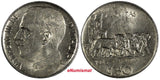 Italy Vittorio Emanuele III 1925 R 50 Centesimi Plain Edge aUNC KM#61.1  (345)