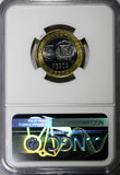 Dominican Republic Sánchez 2008 5 Pesos Magnetic NGC MS66 KM# 89 (010)