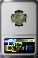 Haiti Copper-Nickel 1889 5 Cents 1 YEAR TYPE Mint-100,000 NGC MS63 RARE KM#50(5)