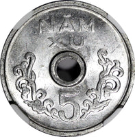 Viet Nam STATE OF SOUTH VIET NAM 1975 5 Xu NGC MS64 KM# A10 (025)