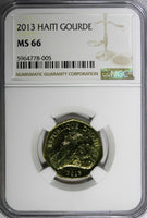 Haiti Brass 2013 1 Gourde NGC MS66 Citadelle de Roi Christophe KM# 155 (005)