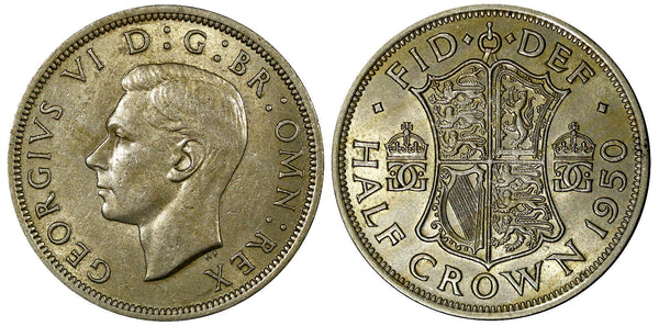Great Britain George VI 1950  1/2 Crown 32.3 mm aUNC KM# 879 (20 077)