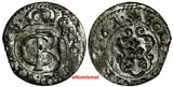 LIVONIA Riga CARL XI of Sweden (1660-1697)Silver 1661 Solidus XF KM#55 (15 107)