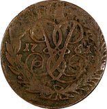 Russia Elizabeth Copper 1761 2 Kopecks Krasny Mint, Moscow C# 7.2 (19 524)