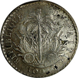 Haiti J.P Boyer Silver (1833) // AN 30 100 Centimes 31 mm VERY RARE KM# A23