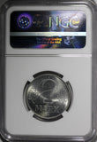 German-Democratic Republic Aluminum 1975-A 2 Mark NGC MS64 TOP GRADED KM#48 (69)