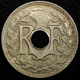FRANCE Copper-Nickel 1917 25 Centimes No Dash UNC Toned KM# 867a (24 175)