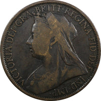 Great Britain Victoria Bronze 1897 1 Penny  KM# 790 (20 597)