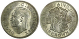 Great Britain George VI Silver 1946 1/2 Crown aUNC/UNC KM# 856 (22 090)
