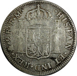 Mexico SPANISH COLONY Charles IV Silver 1790 2 Reales 1 Year Type KM# 90 (166)