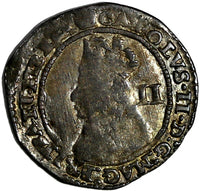ENGLAND Charles II (1660-1685) Silver (1660-1662) 2 Pence Toning S-3326, KM-401
