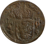 Sweden Christina (1632-1654) Copper 1636 1/4 Ore 29.45mm KM# 152.2 (14 599)
