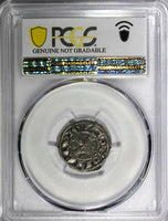 FRANCE La Marche Silver Hugues IX (1199-1219) Denier PCGS XF DETAILS Dup-960 (9)