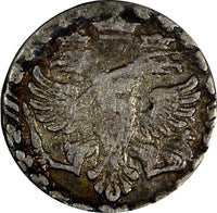 Russia Peter I the Great Silver 1704 БК	Altyn Krasny Mint, Moscow KM# 119 (472)