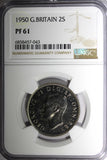 Great Britain George VI PROOF 1950 Florin  NGC PF61 Mintage-17,513 KM# 878 (3)