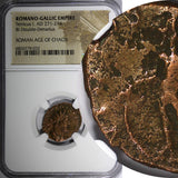 ROMANO-GALLIC EMPIRE Tetricus I 271-274 AD Billon Double Denarius/Rev.Virtus NGC