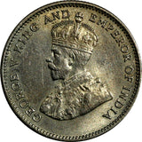 Hong Kong, Prc George V Silver 1935 10 Cents Toned KM# 19 (18 830)