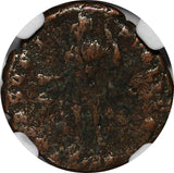 ROMAN Julian II as Caesar AD 360-363 AE4 BI Nummus/Emperor globe and spear NGC.8