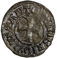 VENICE Silver Antonio Venier (1382-1400) 1 Tornesello Toned Paol# 7 (15 192)