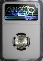 EGYPT Farouk (1936-1952) Silver AH1361//1942 2 Piastres NGC MS64 KM# 365 (022)