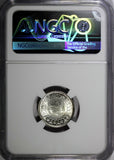 EGYPT Farouk (1936-1952) Silver AH1361//1942 2 Piastres NGC MS64 KM# 365 (022)