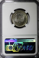 DOMINICAN REPUBLIC 1976 25 Centavos NGC MS64 Death of Juan Pablo Duarte KM# 43